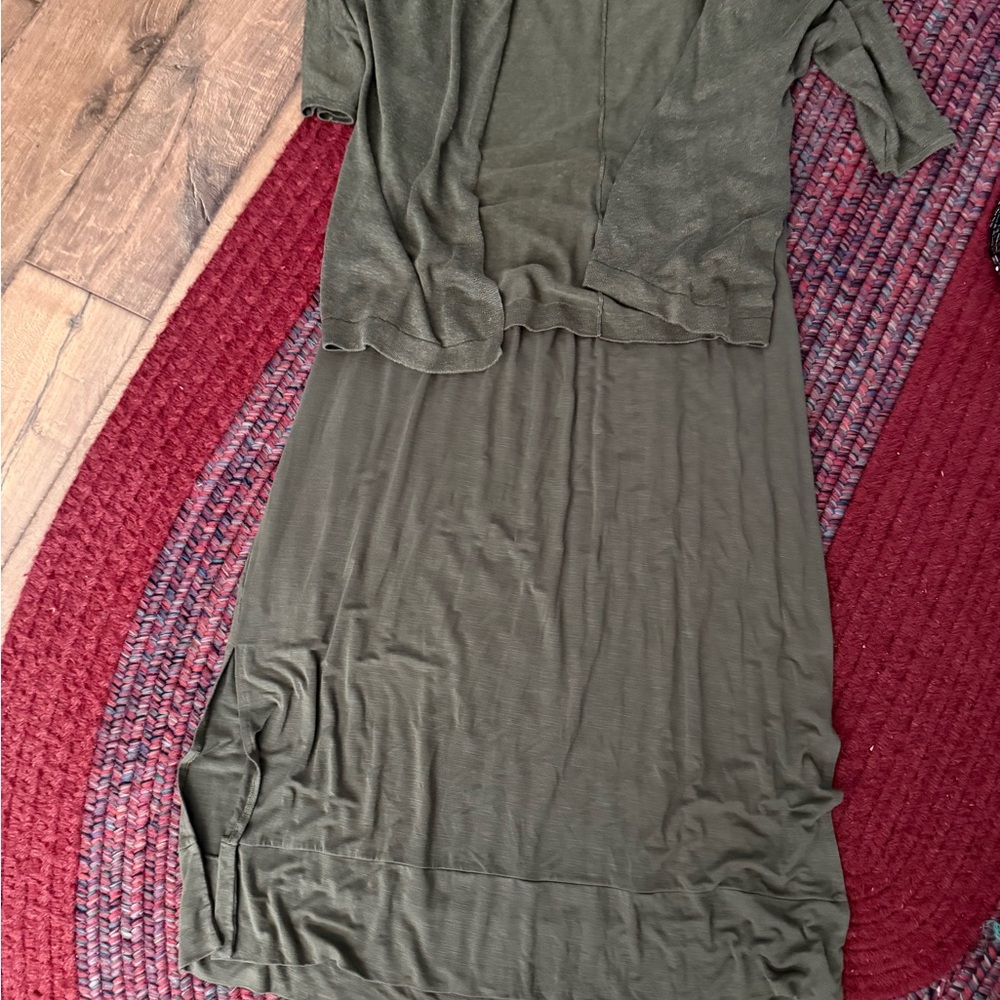 J. Jill Forest Green Maxi Dress